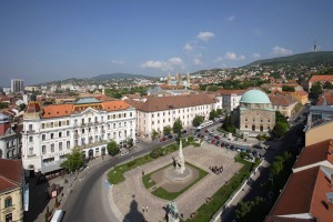 Vista de Pécs, Szechenyi Tér